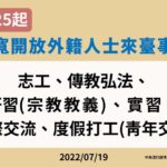 入境資格再鬆綁 文化交流相關六類人25日起可來台